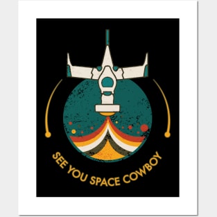 Retro Vintage Space Cowboy Posters and Art